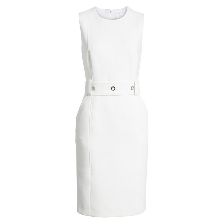 Hugo Boss Crinkle-Effect Cotton Midi Dress - Queen Letizia Dresses ...