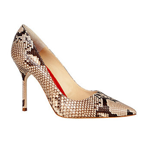 Carolina Herrera Python Pointy Pumps - Queen Letizia Shoes - Queen ...