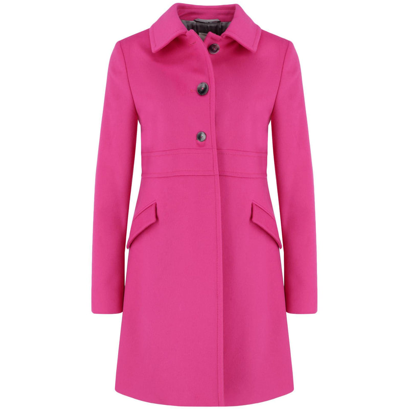 Hugo Boss Ohjules Coat in Pink - Queen Letizia Outerwear - Queen ...