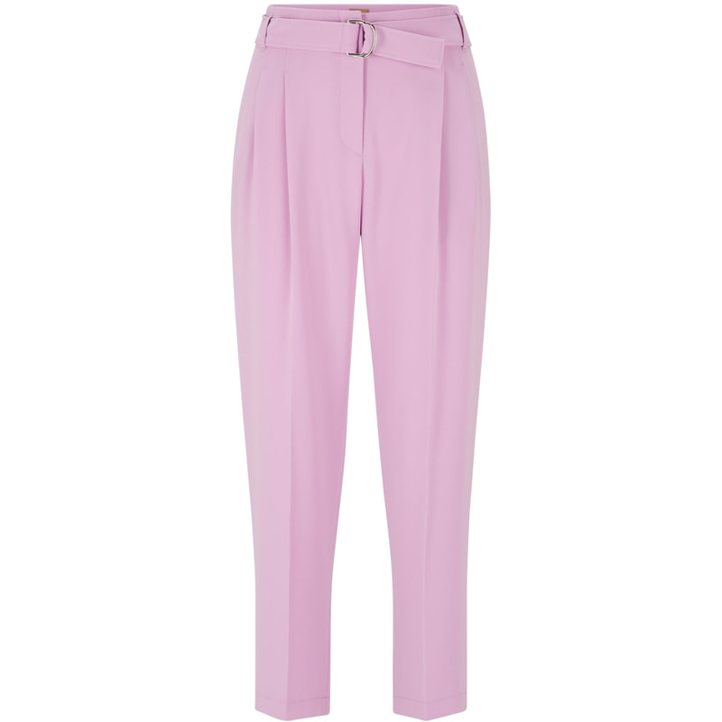 Hugo Boss Tapia Trousers in Light Pink - Queen Letizia Pants