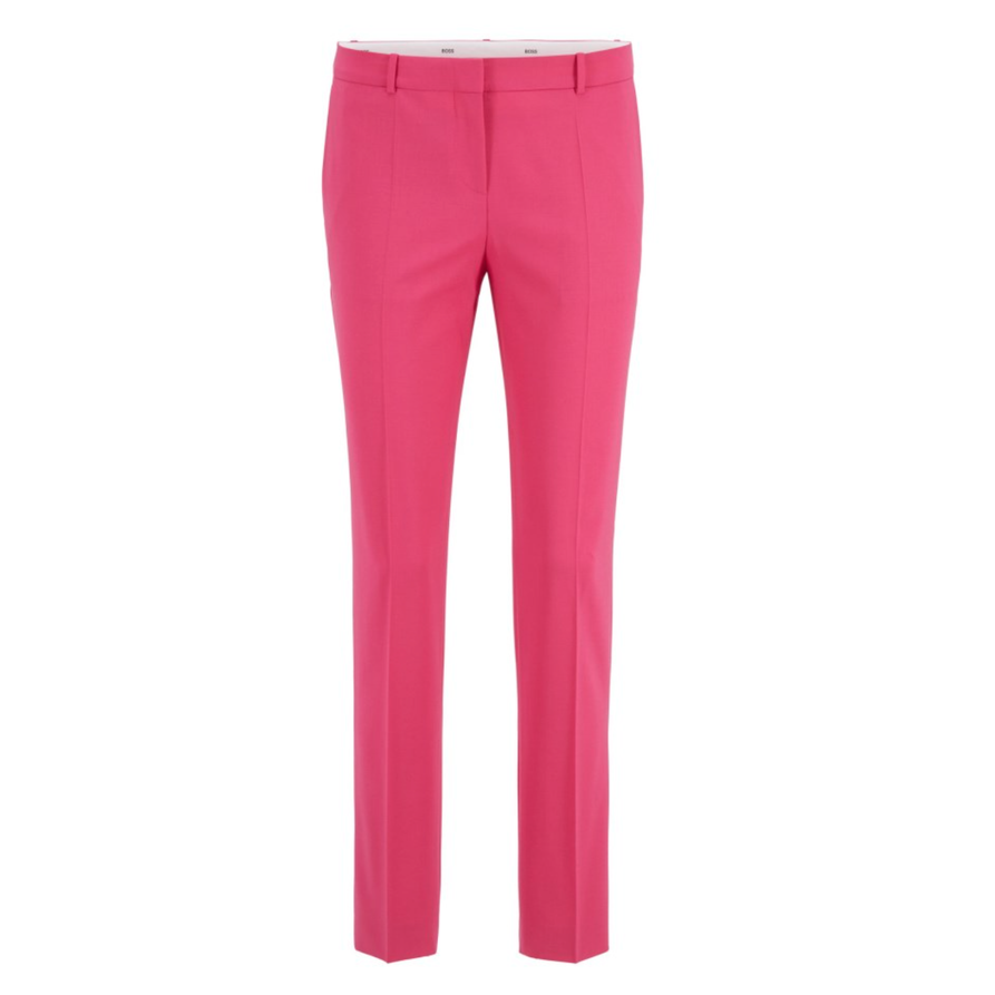 Hugo Boss Tiluna1 Trousers in Hot Pink - Queen Letizia Pants - Queen ...