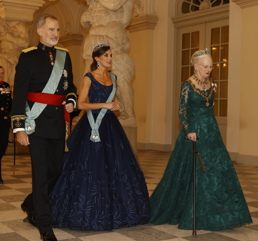 Queen Letizia brings back fairytale Felipe Varela gown for gala