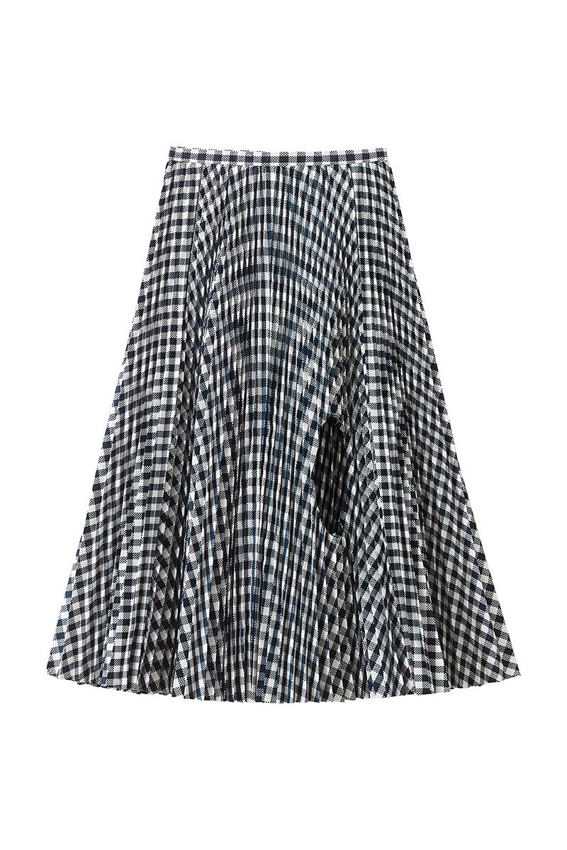 Queen Letizia wears an edgy TOGA x H&M check skirt for the City of ...